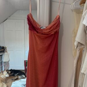 Princess Polly Gradient Maxi Dress in Red and Orange